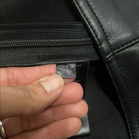 We The Free Black Faux Leather Pants- Size 28 - Picture 5 of 7